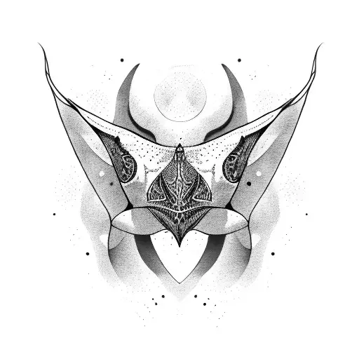 Manta Ray tattoo design idea