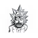 Rick and Morty tattoo design idea