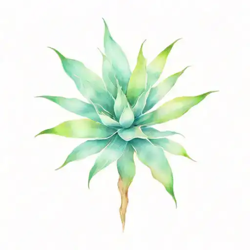 Agave tattoo design idea