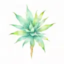 Agave tattoo design idea