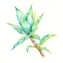 Agave tattoo design idea