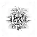 parthenon tattoo design idea