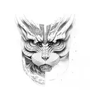 satoru gojo from jujutsu kaisen using hollow purple tattoo design idea