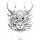 satoru gojo tattoo design idea