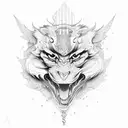 satoru gojo tattoo design idea