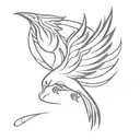 warrior phoenix redemption  tattoo design idea
