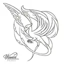 warrior phoenix redemption  tattoo design idea
