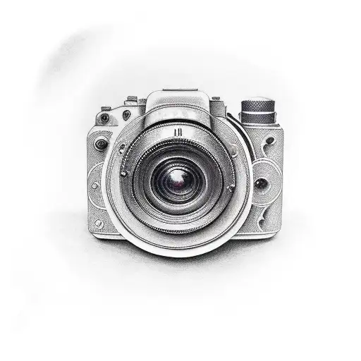 camera  tattoo design idea