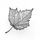 Leaf tattoo design idea