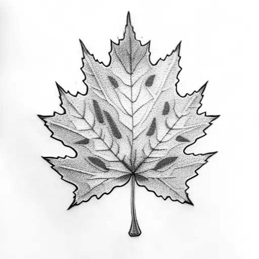 Maple Leaf tattoo design idea