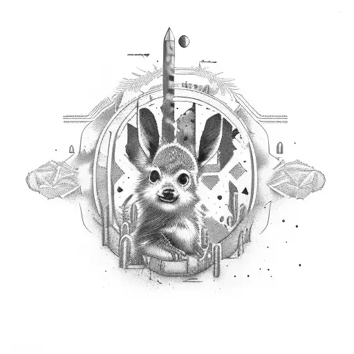 cactus Jack letters tattoo design idea