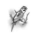 Sparrow tattoo design idea
