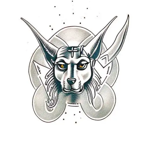 Anubis tattoo design idea