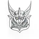 Anubis tattoo design idea