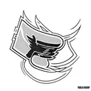 St. Louis Blues logo merged with Metallica's logo tattoo design idea