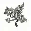 610 area code with city of allentown tattoo design idea