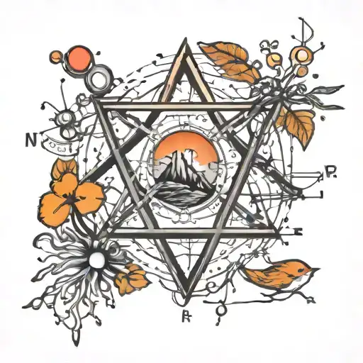 dopamine chemical structure and outdoors, hiking tattoo design idea