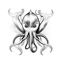 squid tattoo design idea