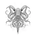 squid tattoo design idea
