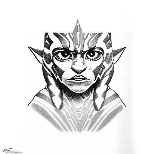 star wars ahsoka tattoo design idea