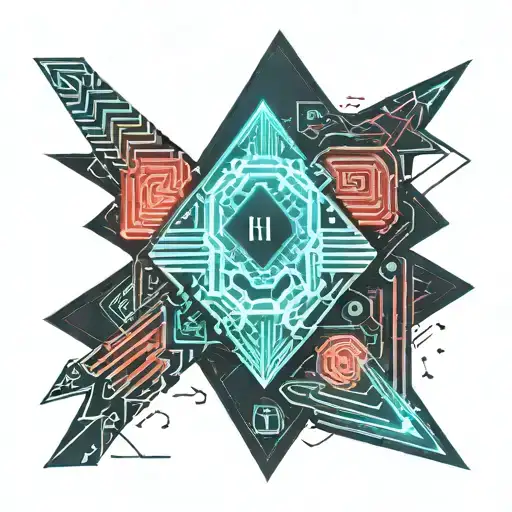 ADHD using arrows tattoo design idea