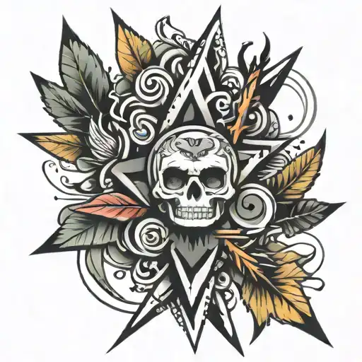 ADHD using arrows tattoo design idea