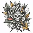 ADHD using arrows tattoo design idea