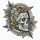 ADHD using arrows tattoo design idea