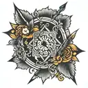 ADHD using arrows tattoo design idea