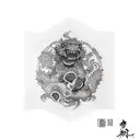 foo dog left hand  tattoo design idea
