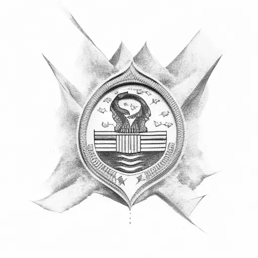 Panama flag tattoo design idea