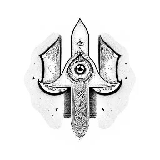 Hamsa Symbol tattoo design idea