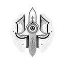 Hamsa Symbol tattoo design idea