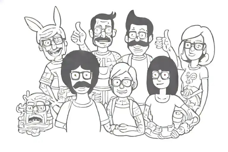 Bob's Burgers tattoo design idea