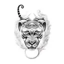 realistic arm tattoo of panther, elephant, snake, and gorilla each animal individually in a column down arm tattoo design idea