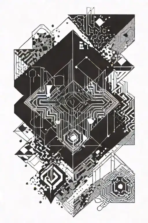 porter robinson album art style long and thin design tattoo design idea