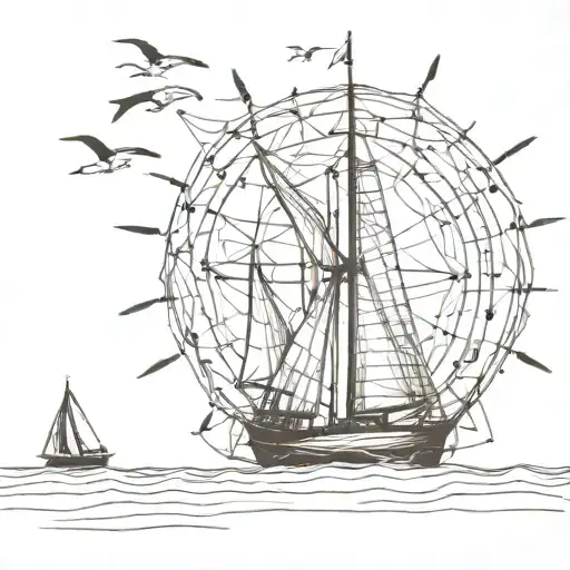 You can't control the wind but you can adjust your sails tattoo design idea