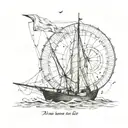 You can't control the wind but you can adjust your sails tattoo design idea