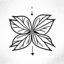 Planta romero tattoo design idea