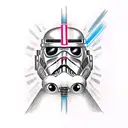 lightsaber tattoo design idea