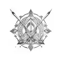 bow and arrow tattoo design idea