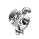 Boxing, determination, gloves, handwraps, blood tattoo design idea