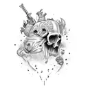 Crying Heart tattoo design idea