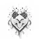 Crying Heart tattoo design idea