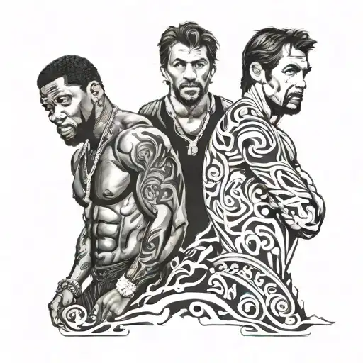 50 cent And al pacino tattoo design idea
