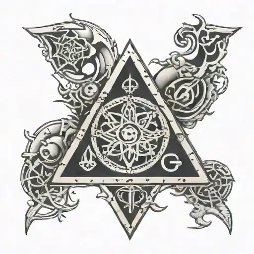 full metal alchemists symbols incorporated tattoo design idea