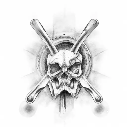 bloody knuckle tattoo design idea