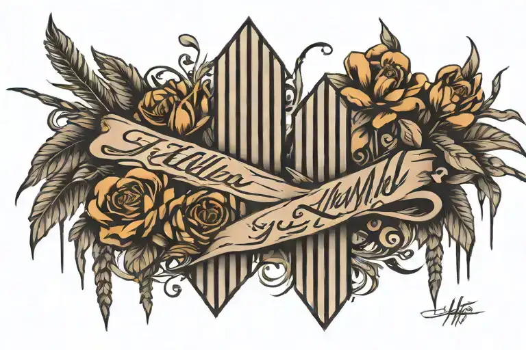 tally marks tattoo design idea