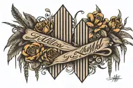 tally marks tattoo design idea