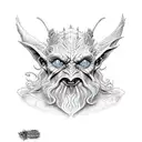 lord of the rings, Gandalf fighting a balrog, Gollum holding the ring, tower of Sauron and the witch king  tattoo design idea